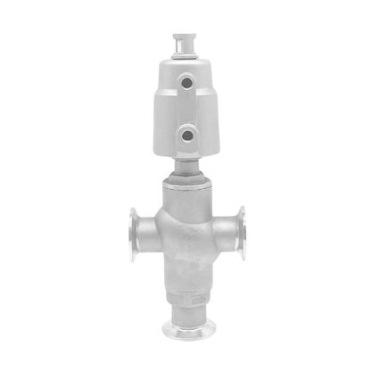 3-WAY PNUEMATIC ANGLE SEAT VALVE (CLAMP)