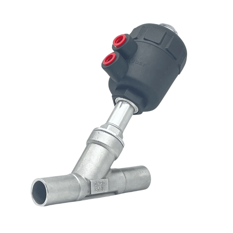 WELD PNUEMATIC ANGLE SEAT VALVE